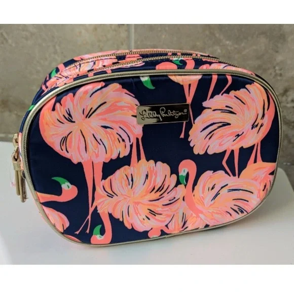 Lilly Pulitzer flamingo Cosmetic Case pouch