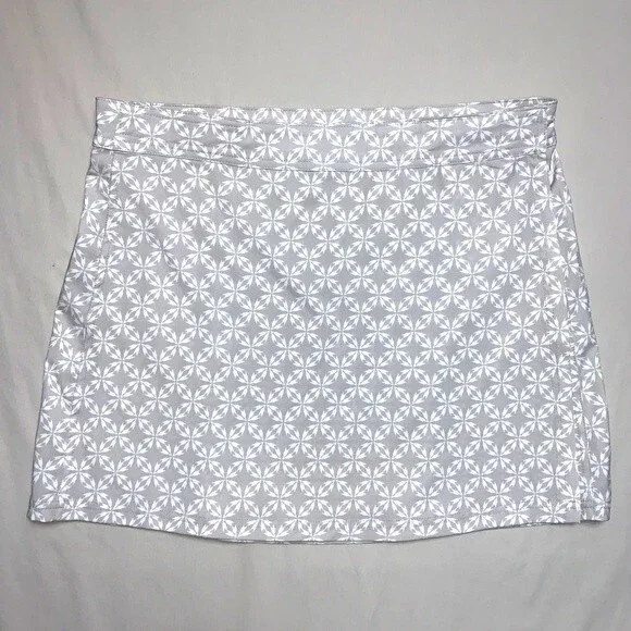 RIP SKIRT Hawaii Wrap Skirt Cover Up Women’s Large Grey Stretch Golf Tennis