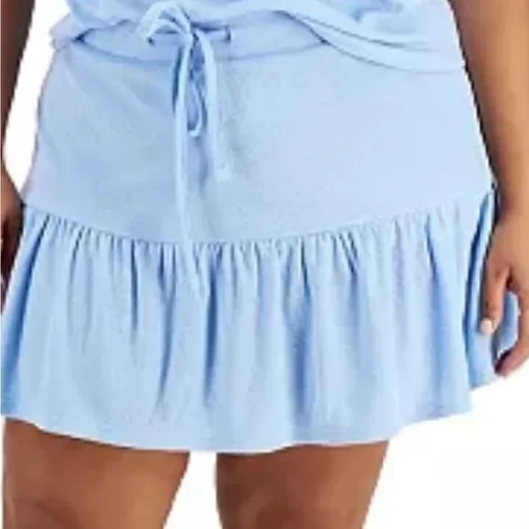 Terry Cloth Mini skirt.