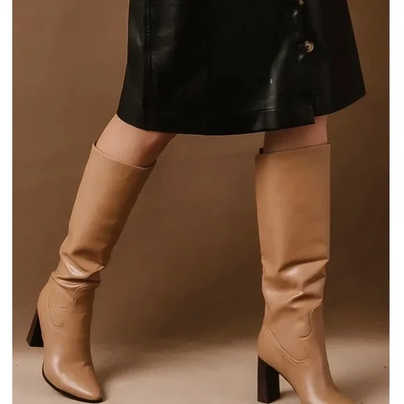 Billini Retta Tan‎ Knee-High Boots Size 6