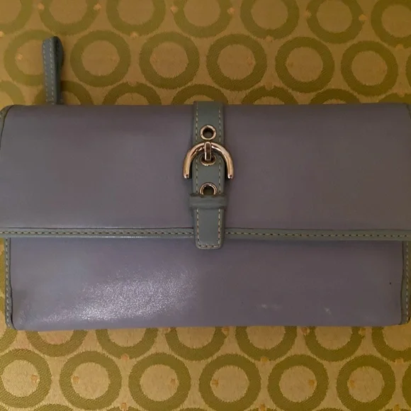 Coach. Light blue wallet with insert