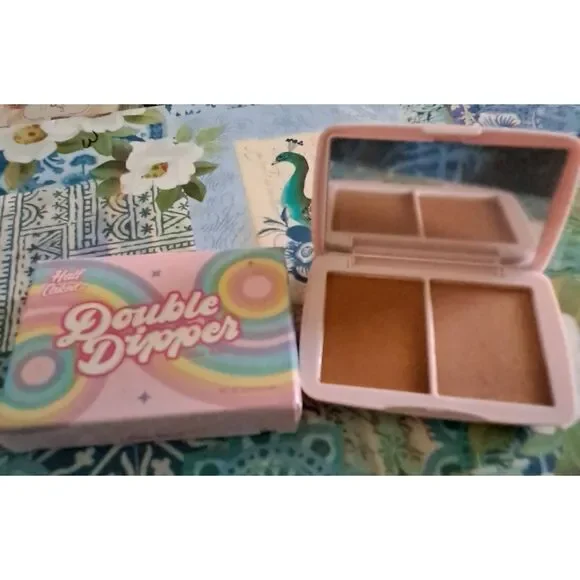 NIB~HALF CAKED Double Dipper Bronzer Color Duo in Miami Beach