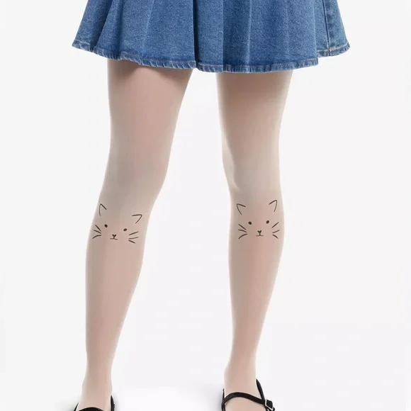 Cat Face Nude‎ Tights Hot Topic