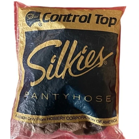 NWT Silkies Control Top Pantyhose X Tall Taupe 86 Nylon 14 Spandex Cotton Crotch