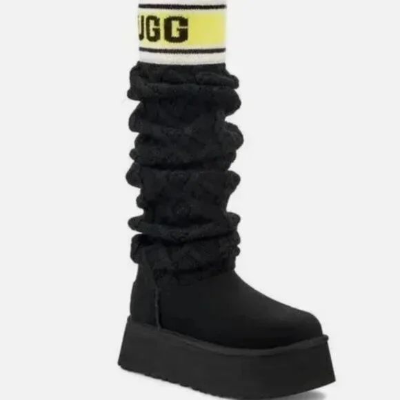 UGG Over The Knee Classic Sweater Letter Tall 2