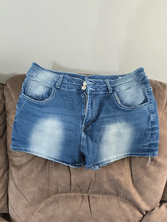 Women's Blue Denim Shorts