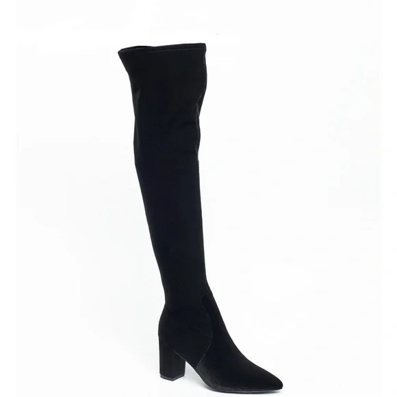 SMASH Malia Wide Calf Block Heel Over-The-Knee Boot Size 12