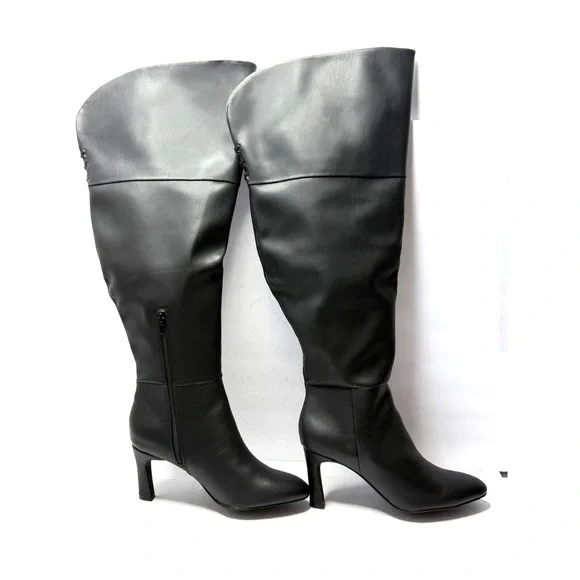 Madden Girl Women's Decode Over-The-Knee Dress Boots Black Size 8 NWT/BOX