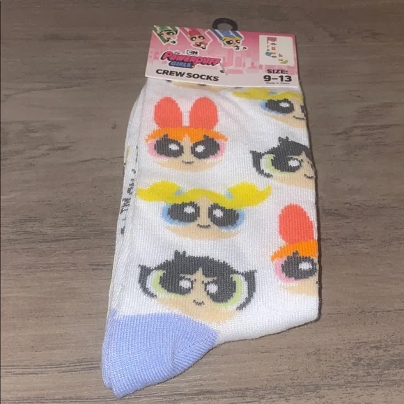 🏝️🎉Powerpuff Girls Crew Socks | Blossom, Bubbles & Buttercup | Cartoon Network