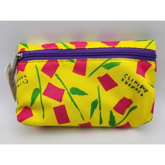 Vintage clinique makeup bag NWT‎ Geometric pattern