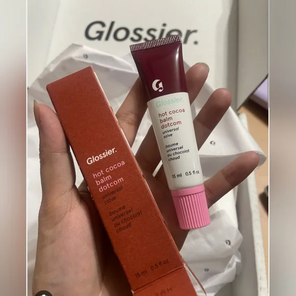 NWT Glossier ORIGINAL OLD Formula Hot Cocoa Lip Balm