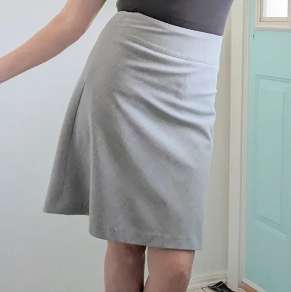 Express Design Studios A Line Gray Skirt
