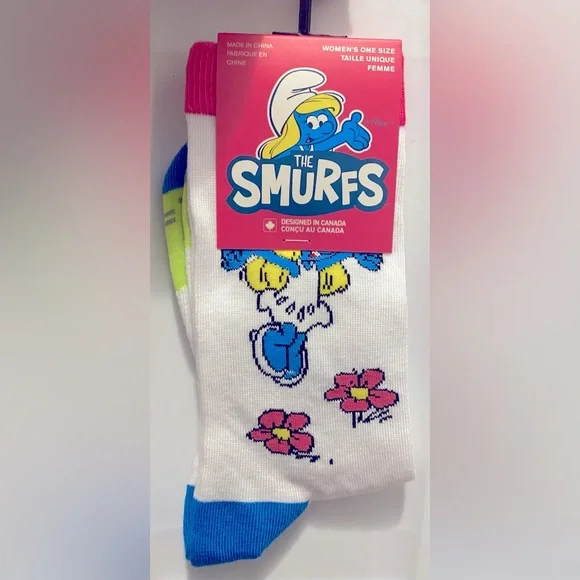 Fun Novelty Socks Featuring Smurfs Movie
