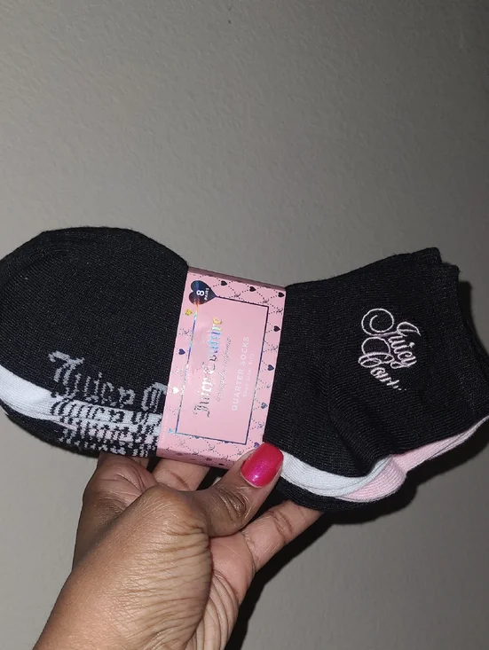 Juicy Couture Black Low-Cut Socks - 8 Pairs