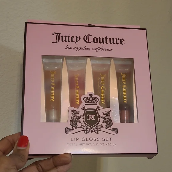 Juicy Couture Lip Gloss Collection - Pink, Gold, Brown tones