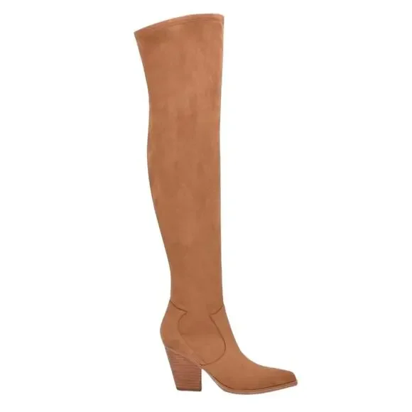 NWOT Women’s Marc Fisher Gwyneth Over the Knee Brown Boots Sz 9