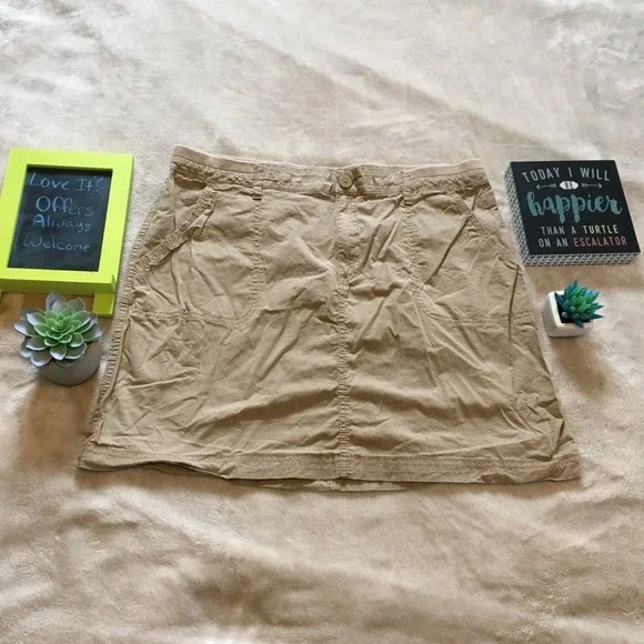 Faded Glory Skirt Tan Size 16