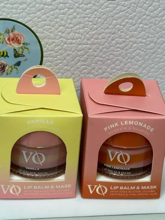 Vitamasque 2 Pc BUNDLE - Lip Balm - Pink Lemonade & Vanilla - 0.42 oz each - NEW
