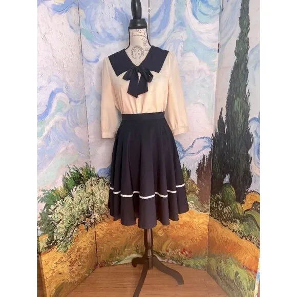 S/M vintage school girl uniform outfit.