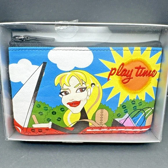 Y2K Rolfs Keychain Wallet Zippered Bag‎ Coin Purse Fun Girl Drive Convertible