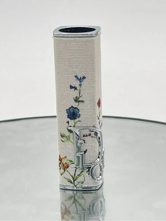 Dior Addict Millefiori Floral White & Multicolor Refillable Case Lipstick Holder