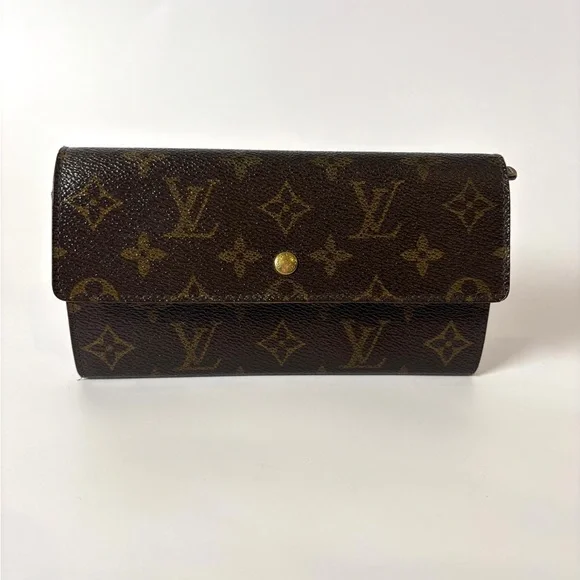 Louis Vuitton Sarah Monogram Wallet – Classic Bifold Designer Clutch