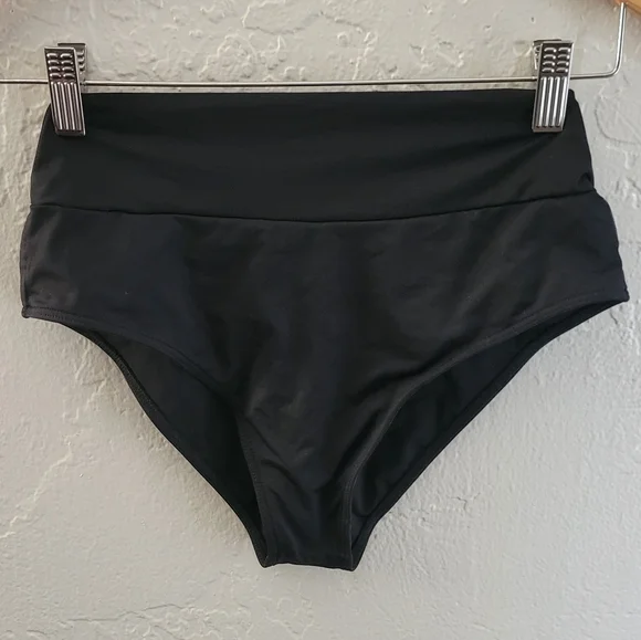 Frankie's Bikinis Black Bikini Bottoms Size Small