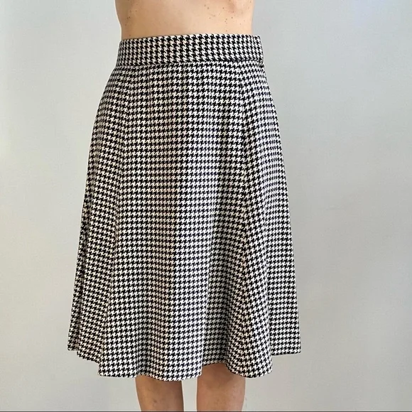 80's Vintage Evan-Picone Houndstooth A-Line Skirt Size 4