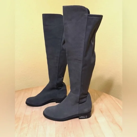 Blondo Danny Gray Suede Waterproof Over The Knee Boots NWOT Size 10