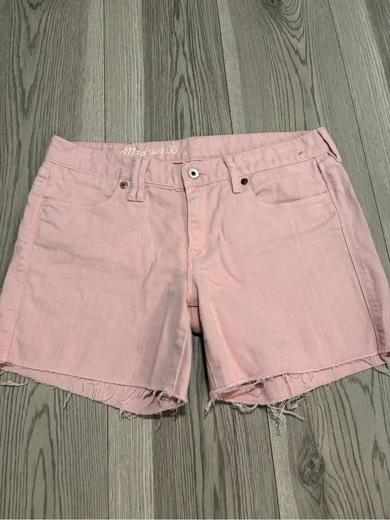 Madewell Pink Denim Shorts Size 28