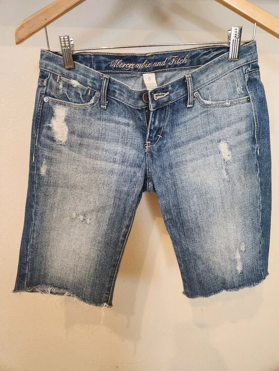 Abercrombie & Fitch Denim Shorts - Blue