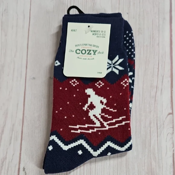 Novelty Print Skier Socks