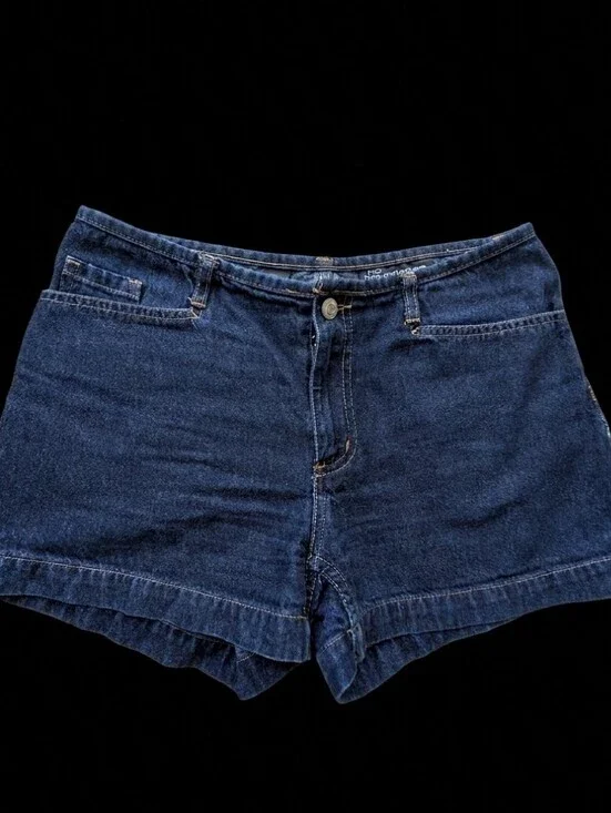 Dark Blue Denim Women's Shorts