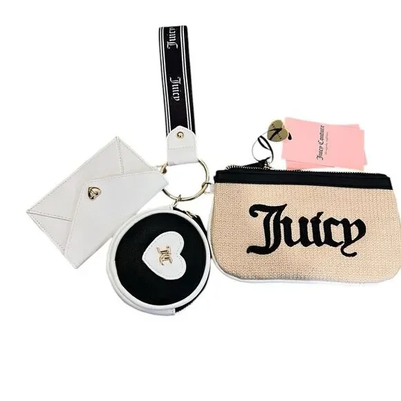 Juicy couture 3 piece wristlet NWT