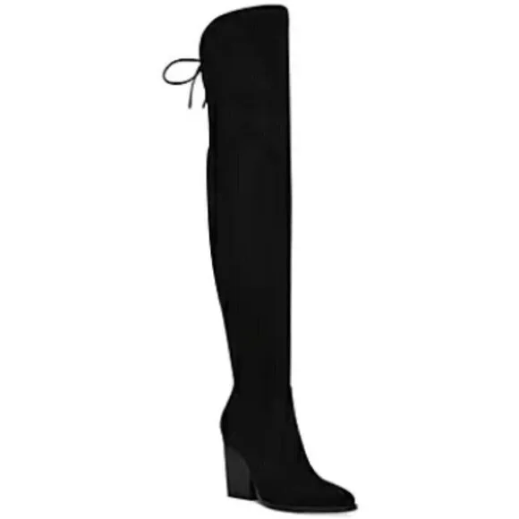 Marc Fisher LTD. Women's Okun Thigh High Black Suede Boots