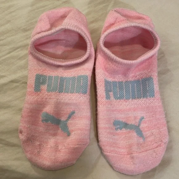 Puma Anti-slip baby pink socks