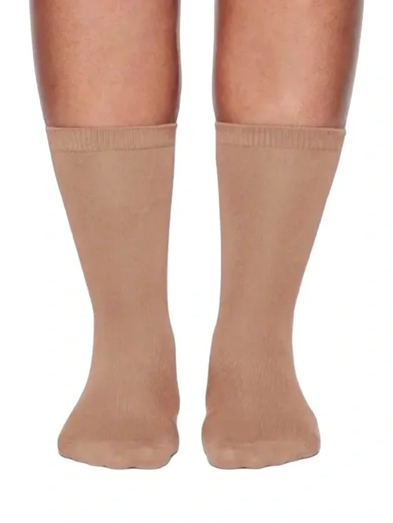 SKIMS Everyday Crew Sock - Size Medium - Sienna