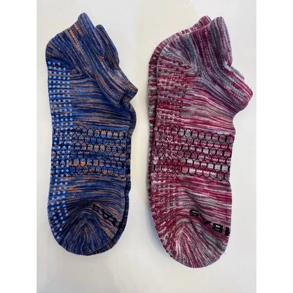 Bombas 2 Pairs Unisex Gripper‎ Ankle Socks Size LARGE NEW