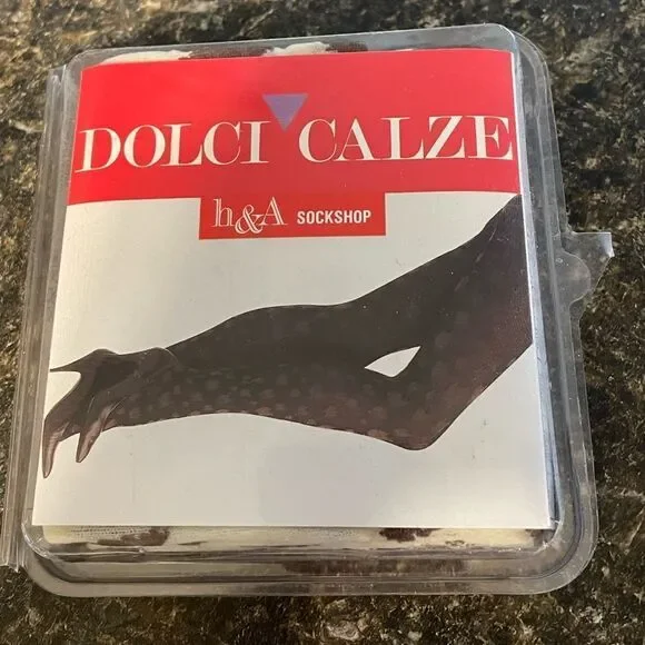 Dolci Calze Italian Animal Print Print Tights L