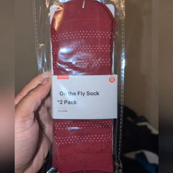 lululemon athletica Women's On the Fly Sock 2 Pack - Burgundy