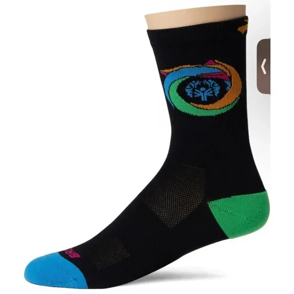 Brooks Tempo Knit Crew Run Socks NWT Size L/XL  Mens 9-13  WMNS 10-14