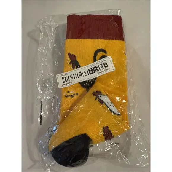 Unisex Novelty Yellow Chicken Socks Polyester Elastene