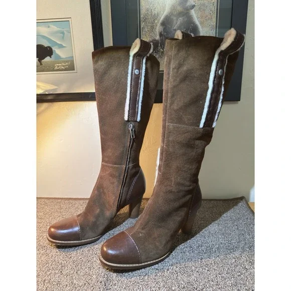 UGG Australia Tess Suede Pull On Cap Toe Knee High Boots US‎ 8 EU 39 S/N 5504