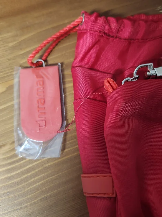 Tintamar France VIP One Makeup Bag Organizer Waterproof Nylon Red Drawstring