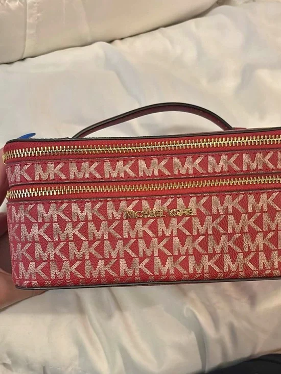 Michael Kors Cosmetic Pouch with Gold Hardware