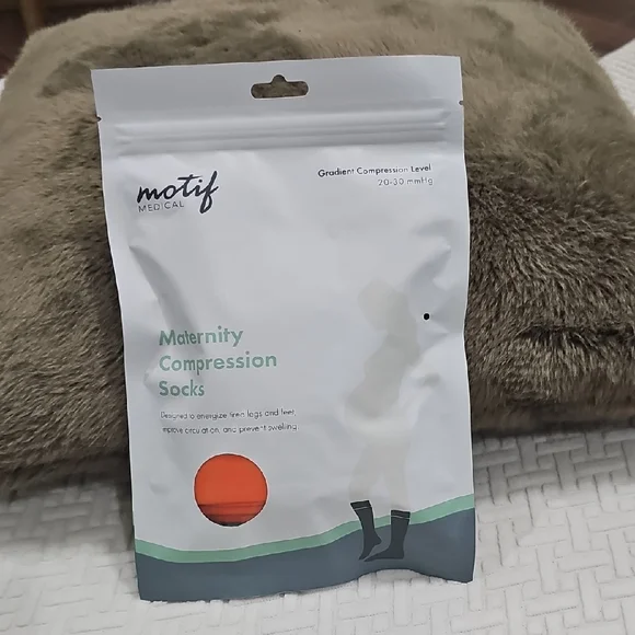 MOTIF MEDICAL MATERNITY COMPRESSION SOCKS 3 PAIRS 20-30 mmHg