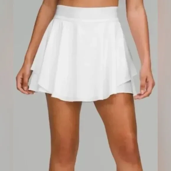 Lululemon Athletica Court Rival HR Skirt- Long- White