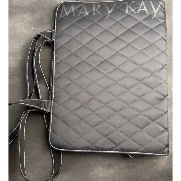 Mary Kay Black Quilted Consultant Shoulder‎ Bag Travel Case Makeup Organizer