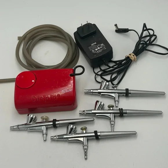 Dinair Airbrush Makeup Cosmetics Systems Compressor #870 Spray Gun Nail Art Tool
