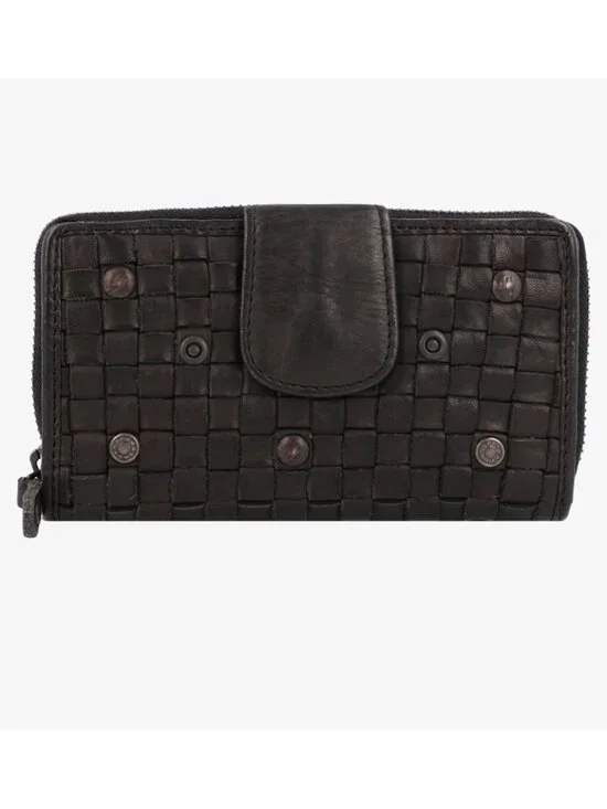 Harbour 2nd Lucinda Leather Wallet RFID Protection Dark Ash